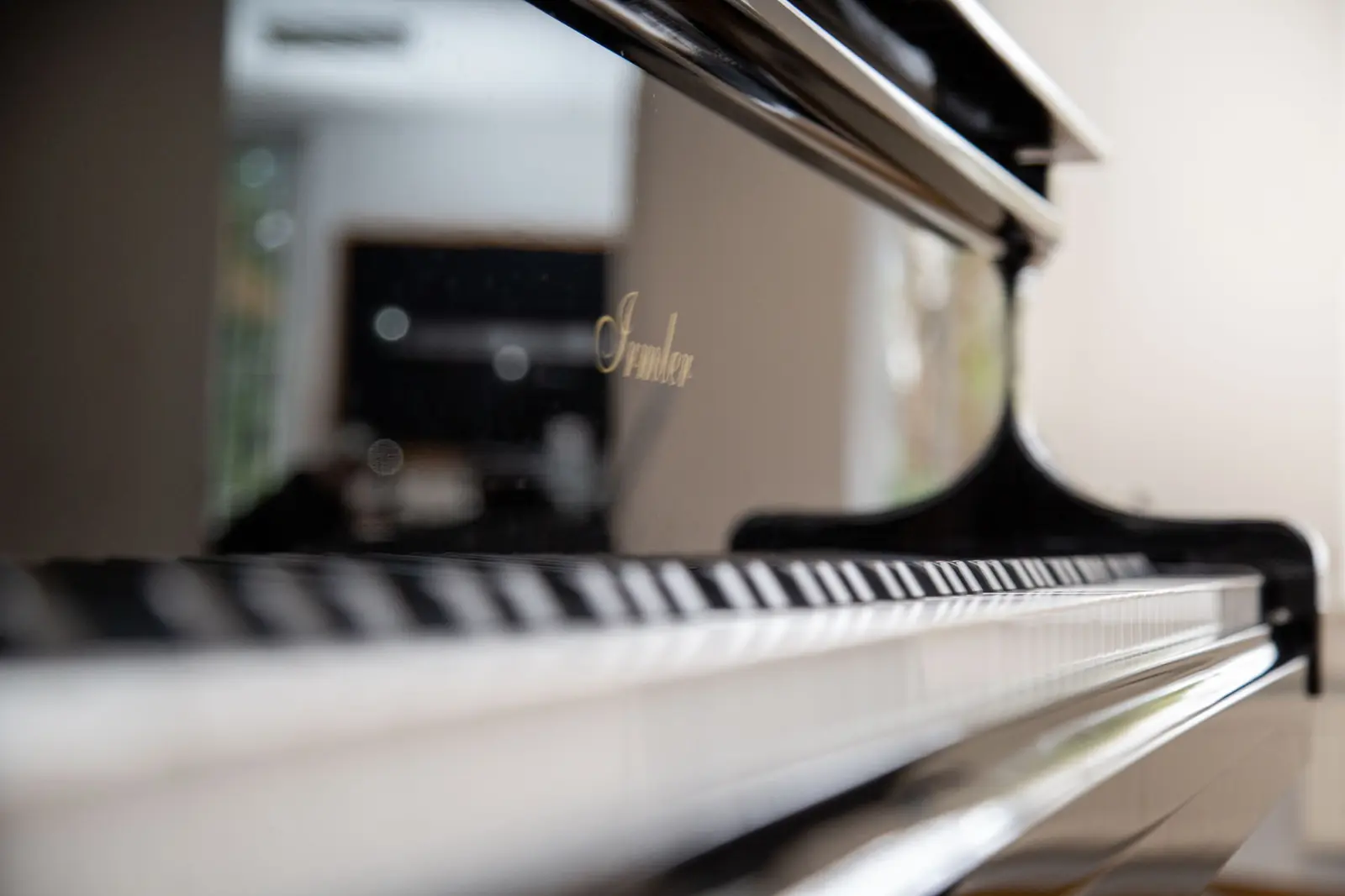 Grand piano in a teaching room